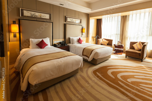 Five-star luxury hotel rooms photo