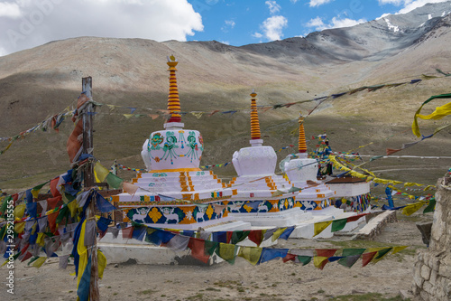 Chorton  at Kumzum La,Himachal Pradesh,India photo