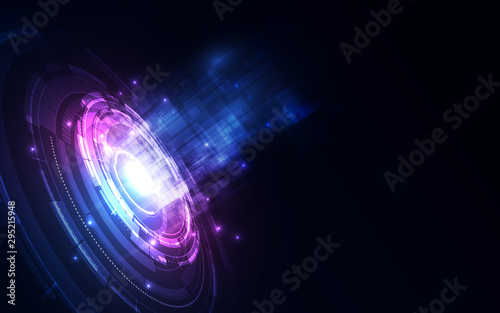 Abstract futuristic digital technology background.