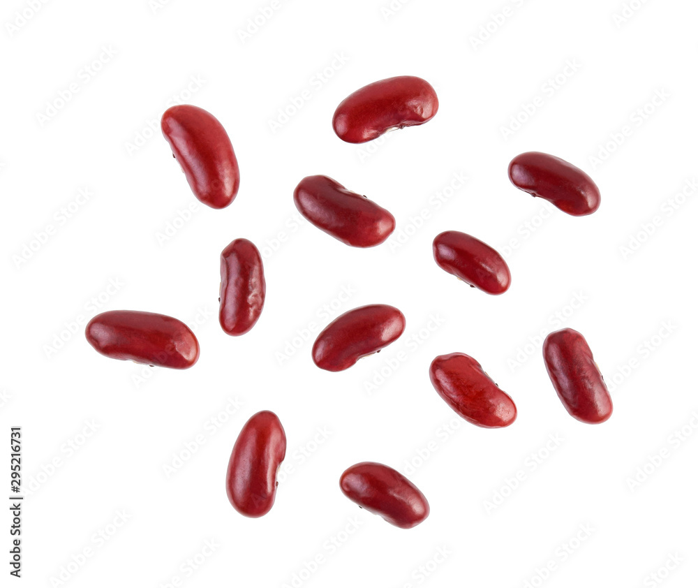 red beans isolated on the white background. red beans isolated on the white background.
