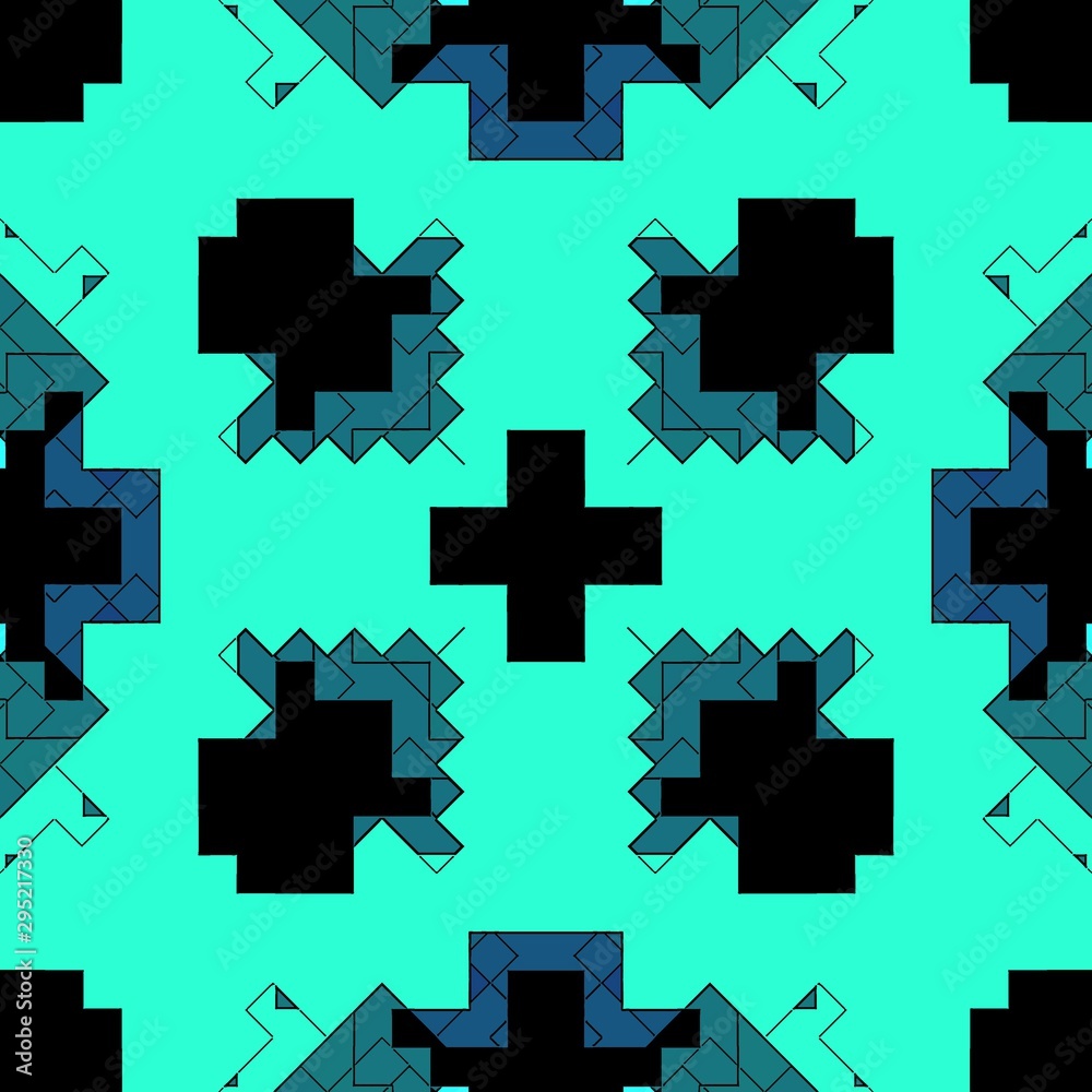 Obraz premium Mosaic abstract background pattern stained, graphic colored.
