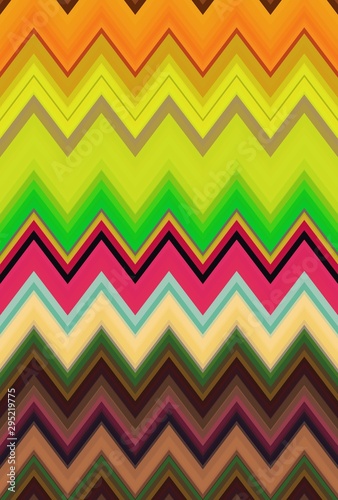 multicolored zigzag rainbow...
