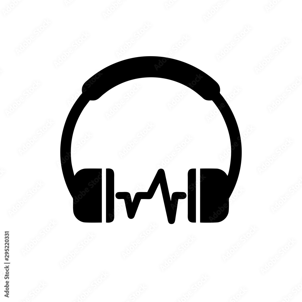 Headset icon music templates