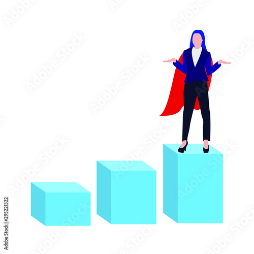 concept of womzn business character