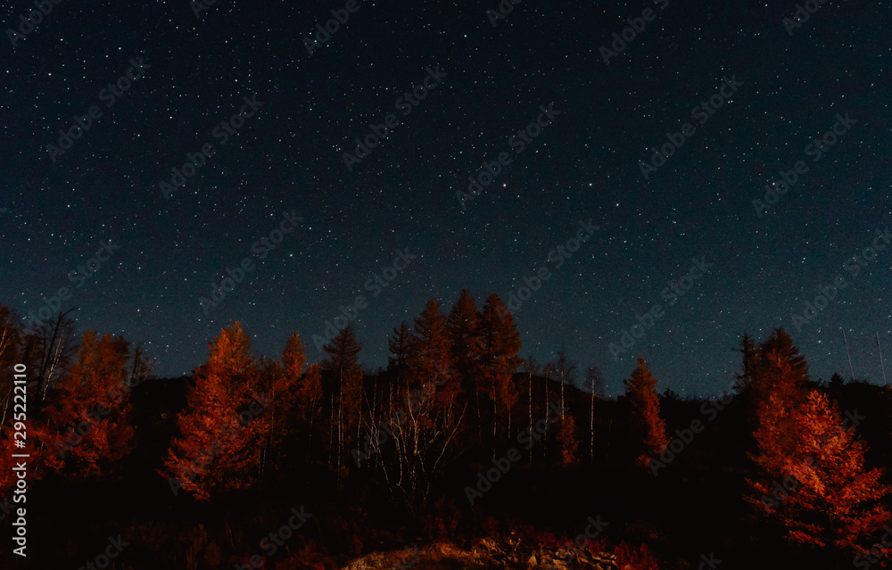 Fototapeta premium stars in mountains