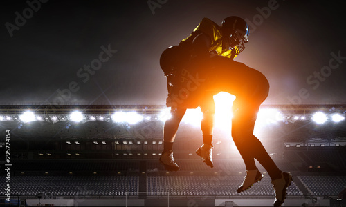 Abstract american football theme - hottest match moments © Sergey Nivens