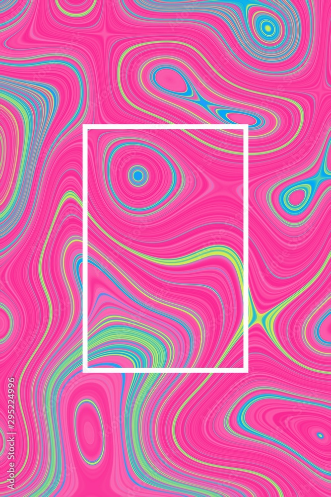 Abstract psychedelic poster background and liquid design, gradient marble.