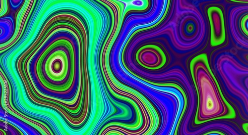 Psychedelic abstract pattern and hypnotic background for trend art, artistic.