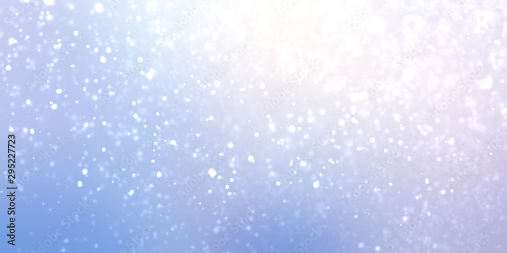 Winter snow light abstract background. Outside template. Defocused soft natural illustration.