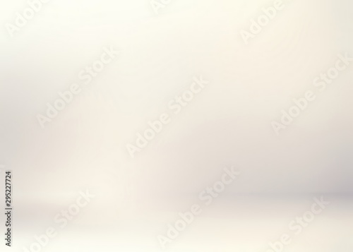 White clean empty room 3d background. Wall and floor smooth defocused template. Light subtle abstract illustration.