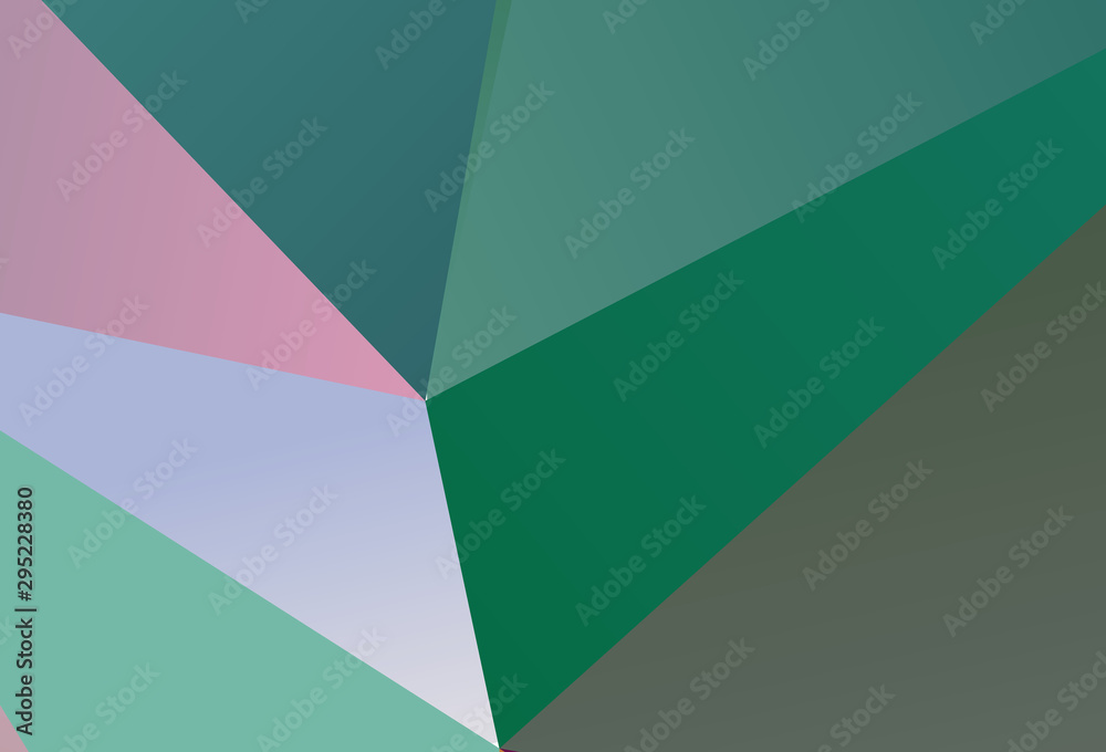 Obraz premium Dark Pink, Blue vector gradient triangles pattern.
