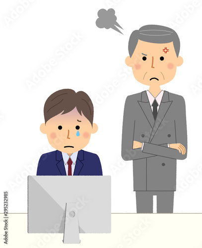 ビジネスシーン　上司と部下