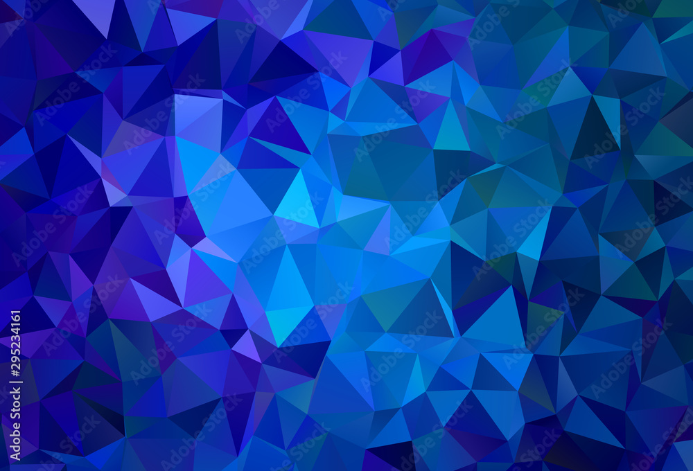 Obraz premium Light Pink, Blue vector triangle mosaic background.