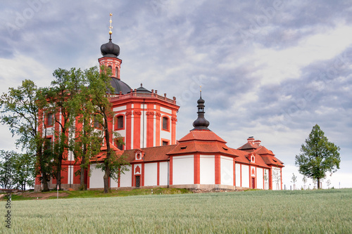Museum and Gallery of the Northern Pilsen Region at Marianska Tynice. It is a former pilgrimage destination in Bohemia, now the Czech Republic, with the Baroque Church built 18th century. Týnec, CZE photo
