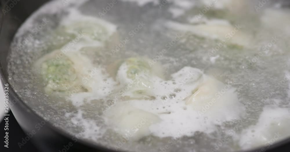 Cooking Chinese traditional cuisine wanton soup Cooking Chinese traditional cuisine wanton soup