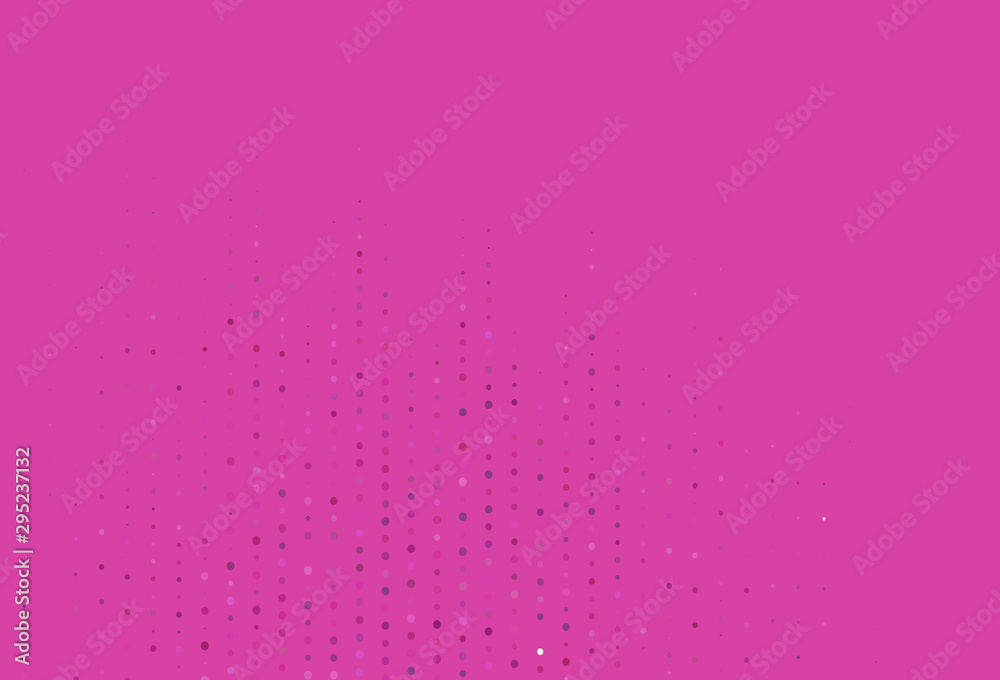 Obraz premium Light Pink vector background with bubbles.