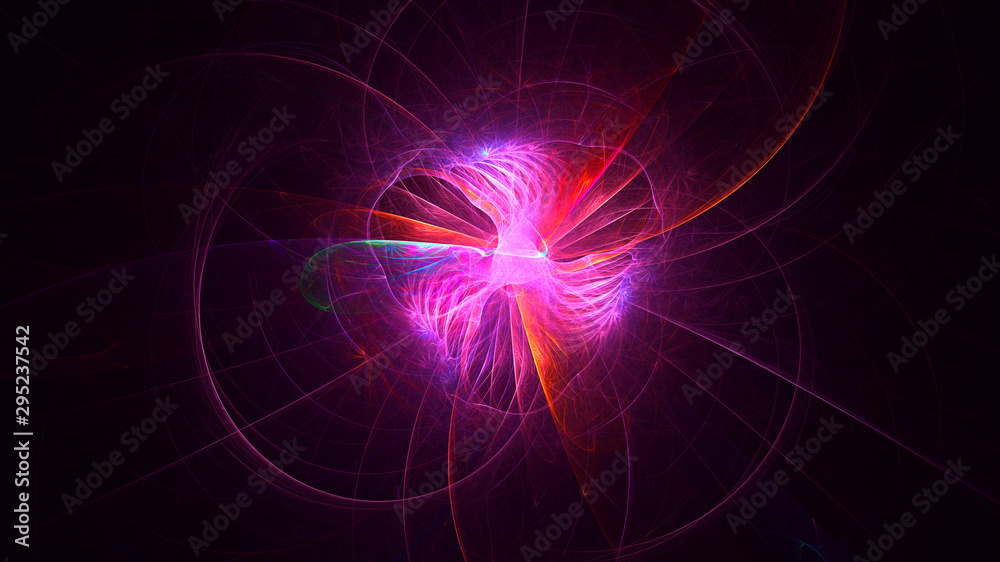 3D rendering abstract colorful fractal light background 3D rendering abstract colorful fractal light background
