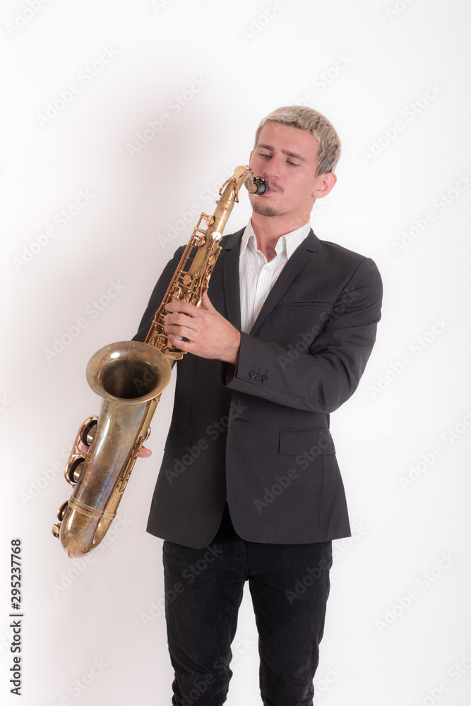Fototapeta premium studio portrait of a musician