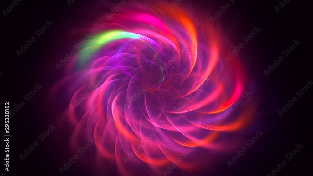 3D rendering abstract colorful fractal light background 3D rendering abstract colorful fractal light background