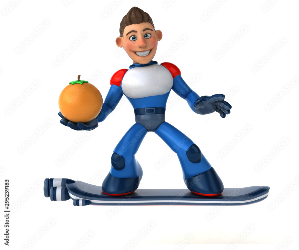 Super modern superhero - 3D Illustration Super modern superhero - 3D Illustration