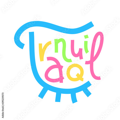 Tranquil - inspire motivational quote. Hand drawn lettering. Print for inspirational poster, t-shirt, bag, cups, card, flyer, sticker, badge. Phrase for self development, personal growth, social media