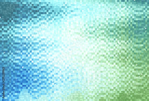Light Blue, Green vector layout with lines, rectangles. © smaria2015