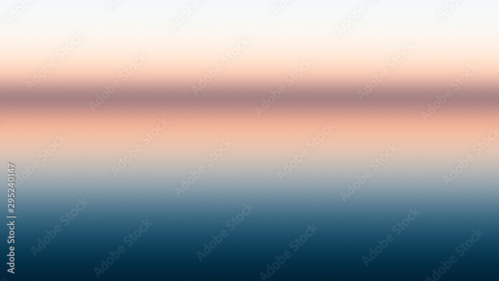 Ocean background horizon abstract blue, water reflection.