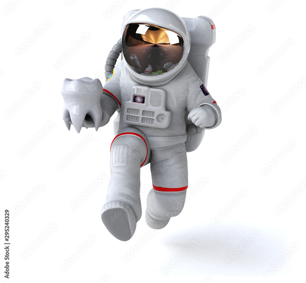 Fun astronaut - 3D Illustration Fun astronaut - 3D Illustration