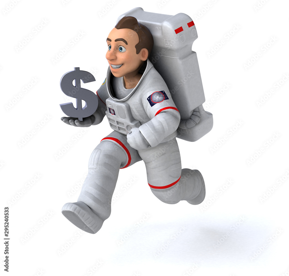 Fun astronaut - 3D Illustration Fun astronaut - 3D Illustration