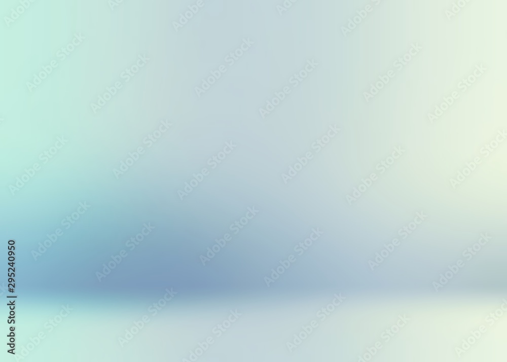 Light cold studio defocused 3d illustration. Abstract plain empty interior background. Light cold studio defocused 3d illustration. Abstract plain empty interior background.