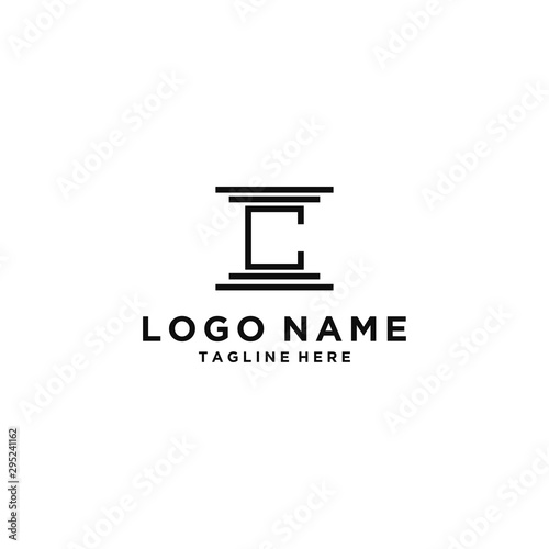 logo design inspiration for companies from the initial letters of the C logo icon. -Vector