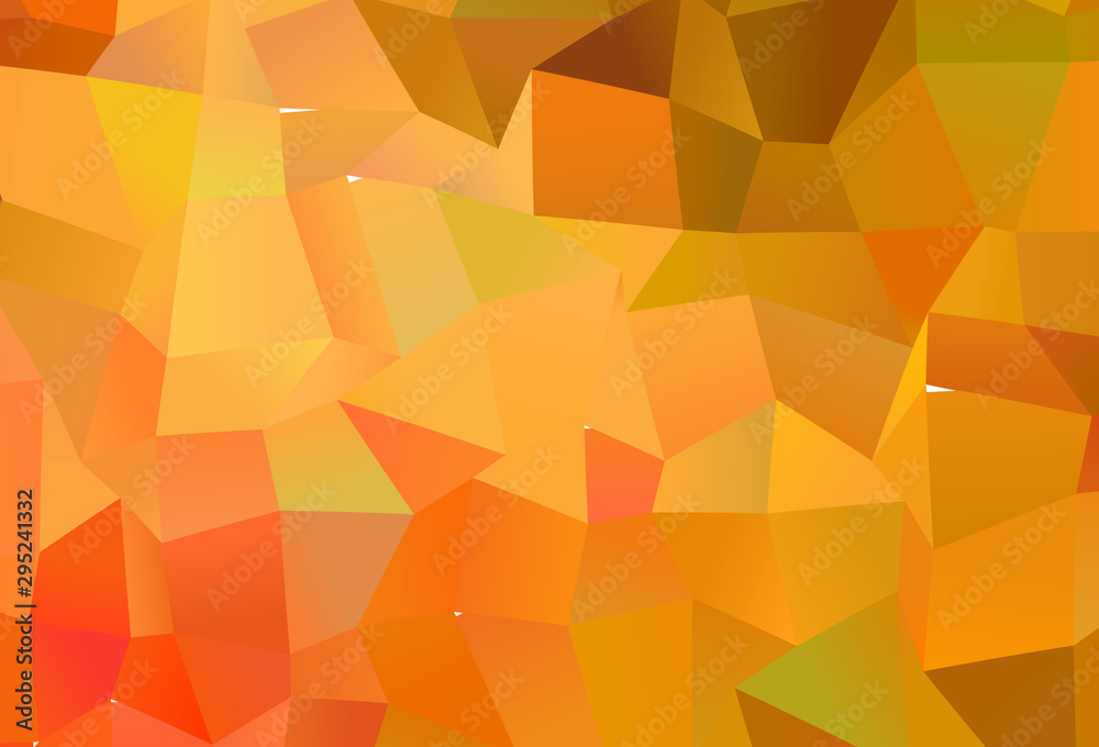 Dark Orange vector gradient triangles pattern. Dark Orange vector gradient triangles pattern.