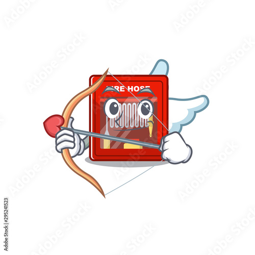 Cupid fire hose cabinet on the mascot