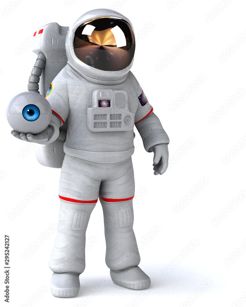 Fun astronaut - 3D Illustration Fun astronaut - 3D Illustration