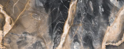 Panel kuchenny z motywem Black marble texture background with golden veins, Black marble natural pattern for background, Abstract black white and gold, Black and yellow marble for ceramic wall and floor tiles.