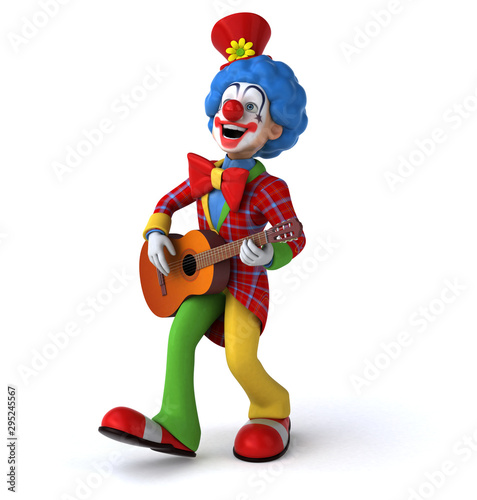 Fun clown - 3D Illustration © Julien Tromeur