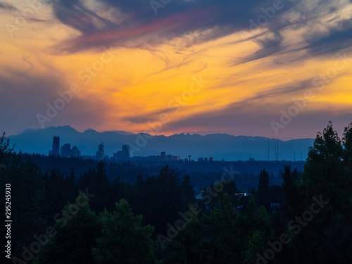 Seattle Skyline Sunset © Melastmohican