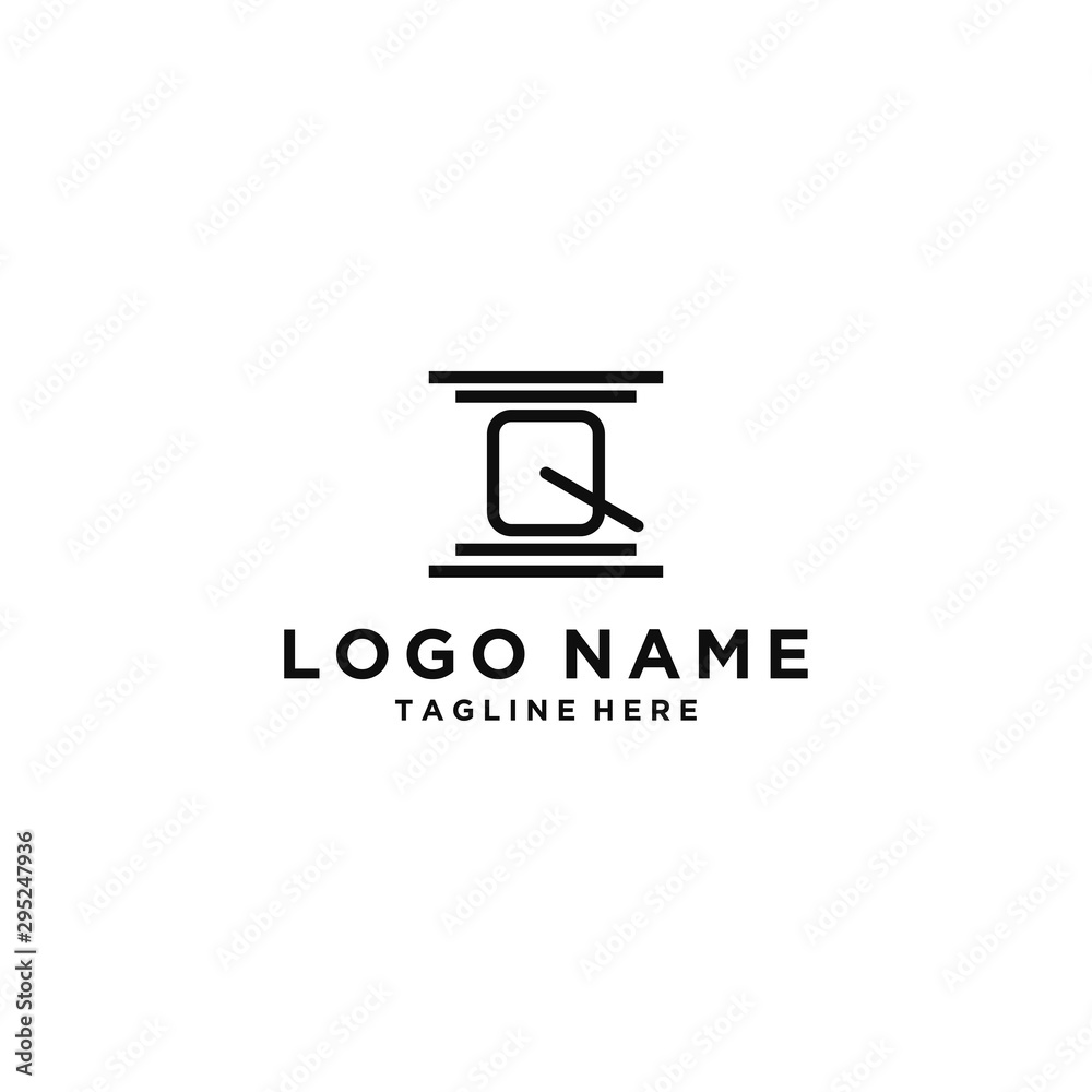 logo design inspiration for companies from the initial letters of the Q logo icon. -Vector logo design inspiration for companies from the initial letters of the Q logo icon. -Vector
