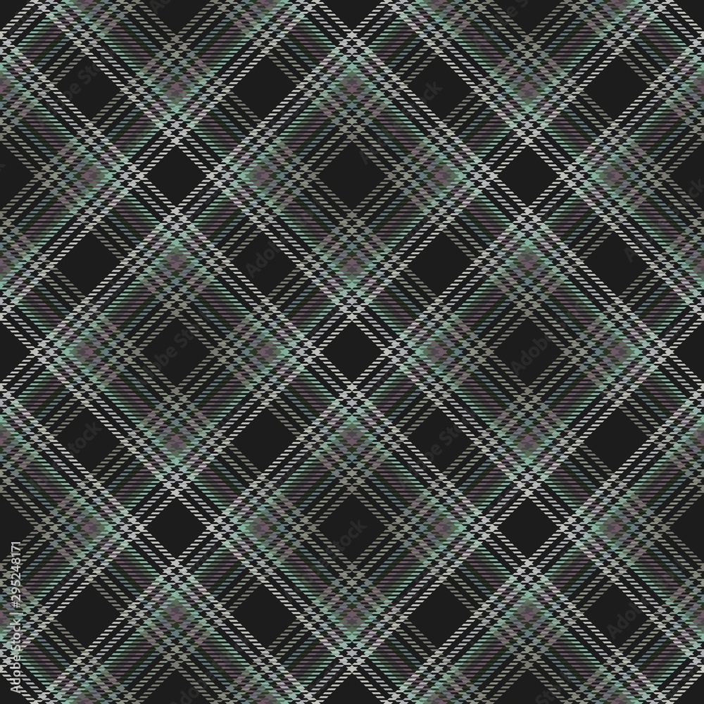 Fabric diagonal tartan, pattern textile, seamless.
