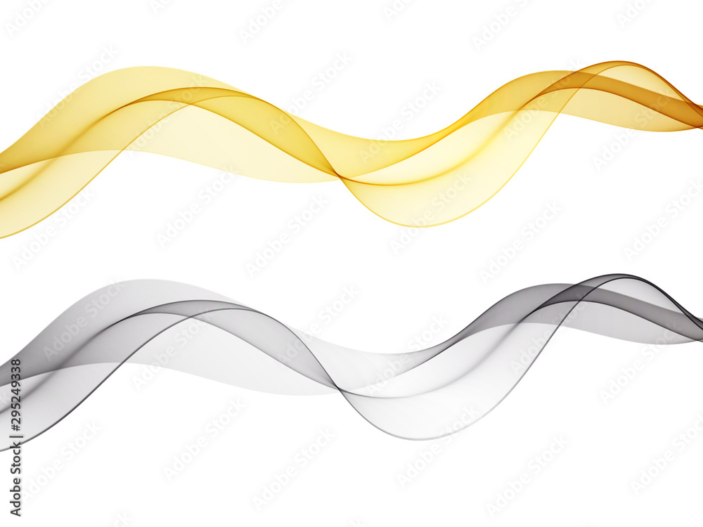 Abstract set of backgrounds with colored lines and waves Vector eps10