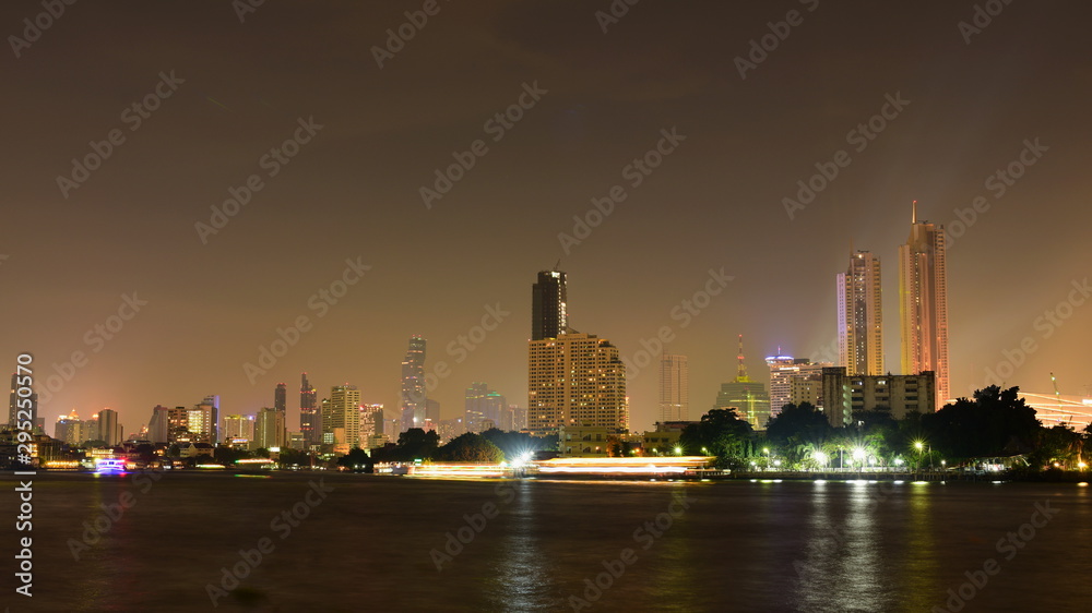 Bangkok city scape at nighttime