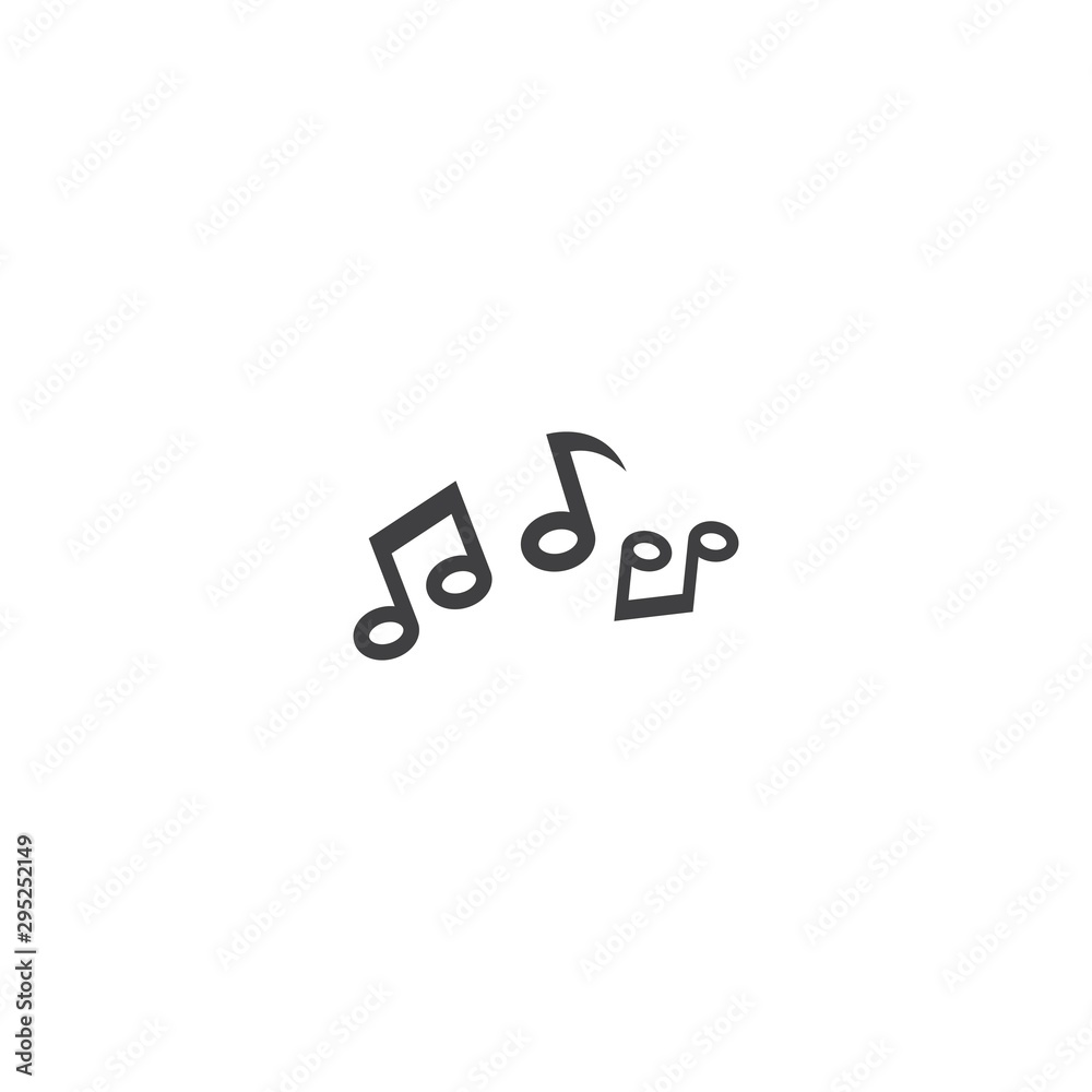 Music note. Vector icon template Music note. Vector icon template
