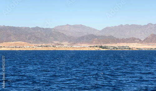 Red sea Tiran island Bay Akaba near Sharm El Sheikh in Egypt
