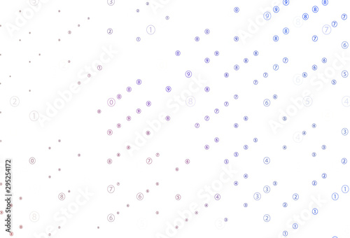 Light Blue, Red vector layout with algebra elements.