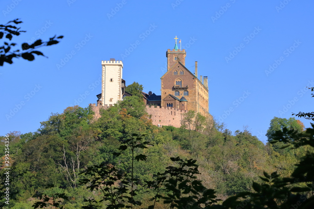 View of the famous Wartburg - a world heritage site, Eisenach, Thuringia, Germany