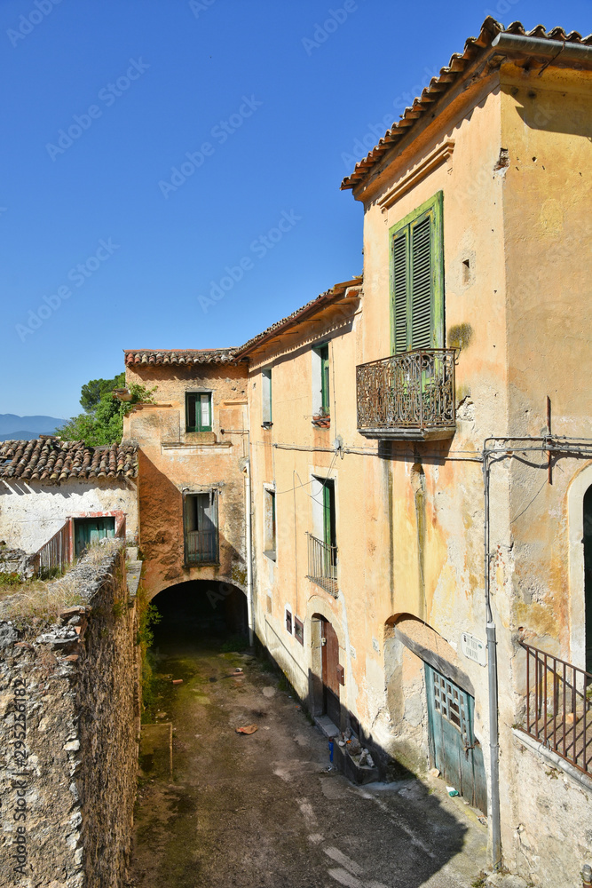 Province of Caserta, Italy, 06/30/2018. Tourist trip to a small village in the Campania region.