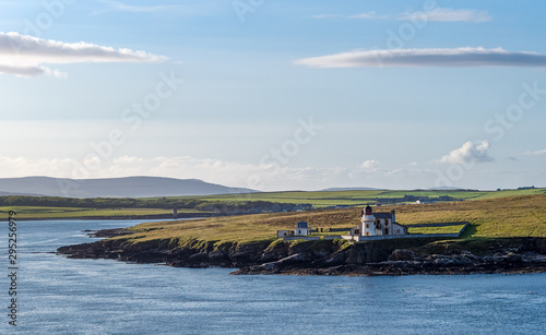 Orkney charming seascape at sunset