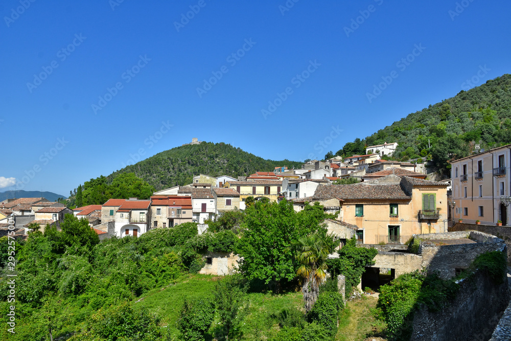 Province of Caserta, Italy, 06/30/2018. Tourist trip to a small village in the Campania region.