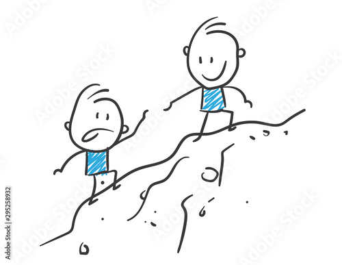 Stickman Blue: Climbing, Connection. (Nr. 137)	