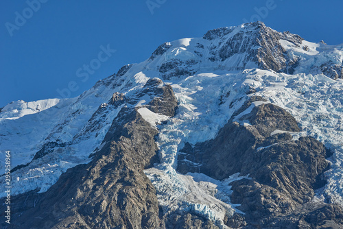 mountains with glacier